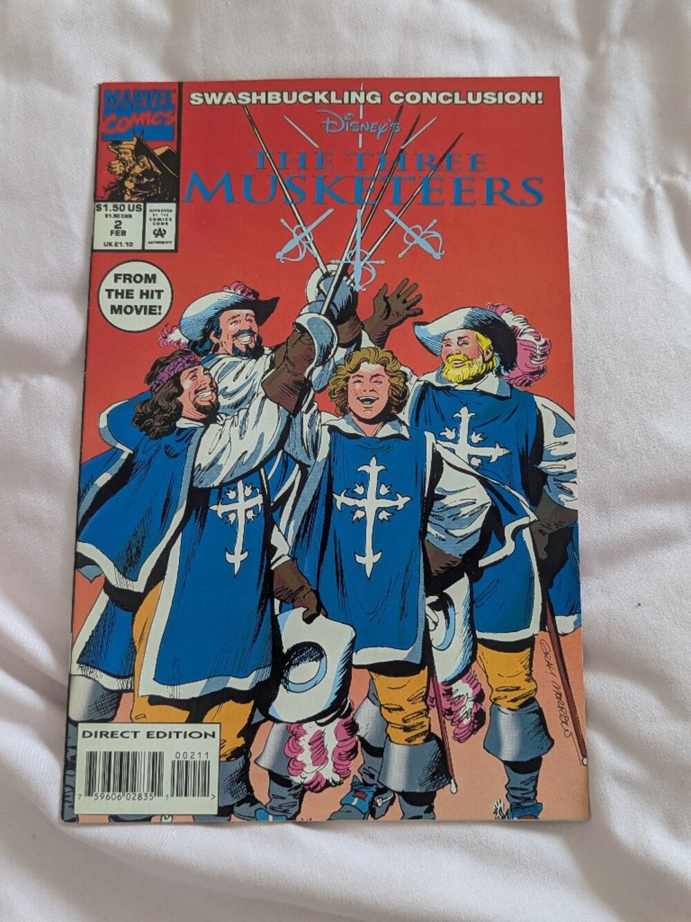 1994 Disney's Three Musketeers #2 Marvel Comic